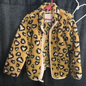 Leopard print fleece